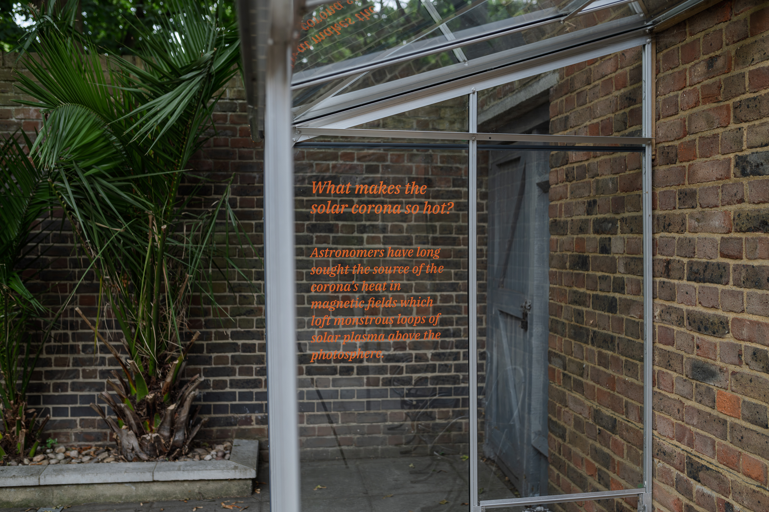 Greenhouse (what makes the solar corona so hot?) installation view